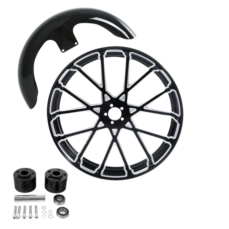 21" Front Fender & Wheel Rim Hub for Harley Touring (2008–2013)