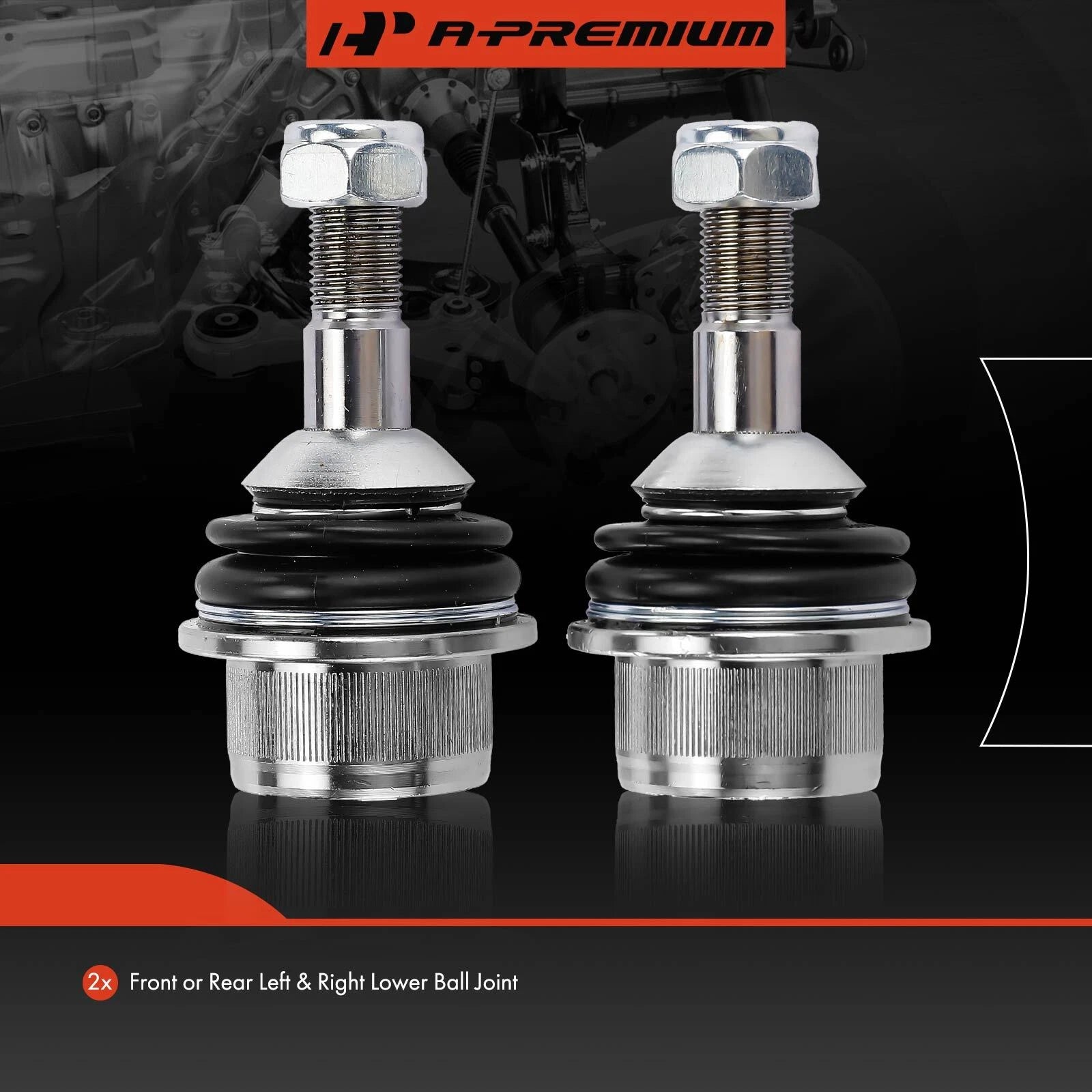2X Lower Side Ball Joint for Dodge Durango Jeep WK WK2 (2004–2023)