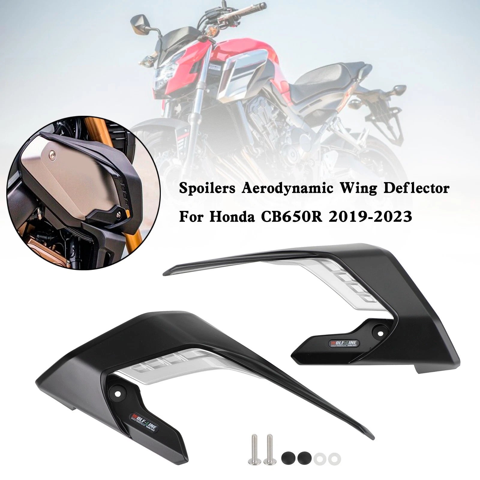 Side Spoilers for Honda CB650R (2019–2023) SIL #3