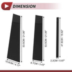 6 Pcs Door Pillar Window Trim for Nissan Titan (2004–2015) Black