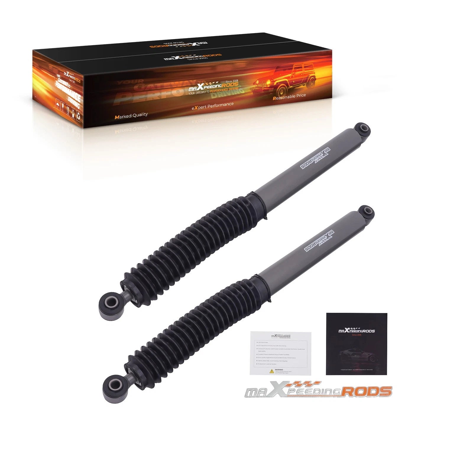 0-3" Rear Lift Shocks for Dodge RAM 2500 (2003–2013) Steel