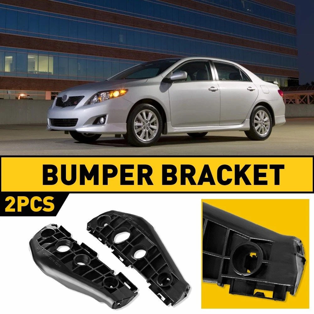 Set of 2 Front Driver & Passenger Retainer Bracket Bumper for Toyota Corolla (2009–2010)