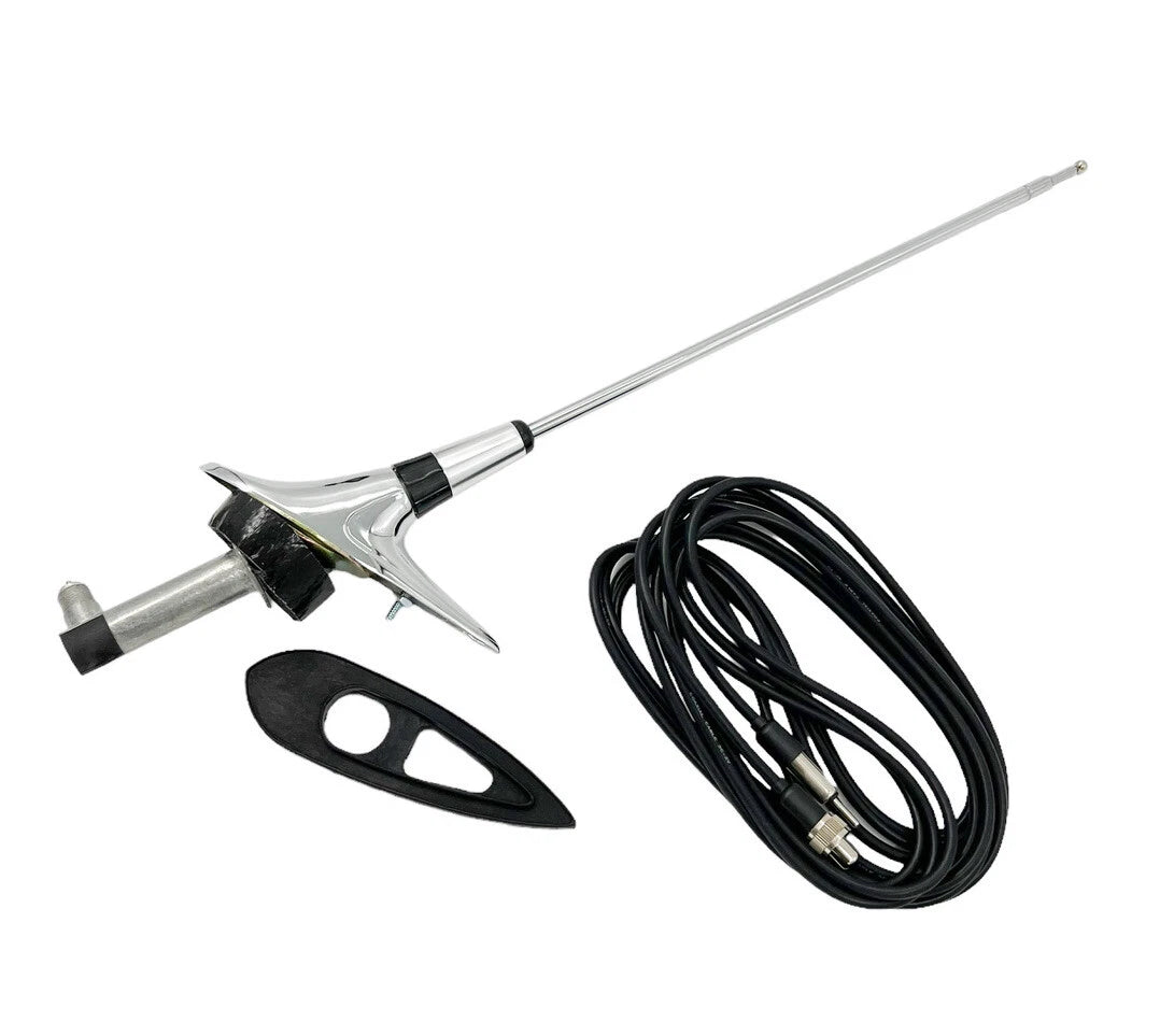 Rear RH Side Antenna Assembly w Cable for 1961-1962 Chevy Full Size