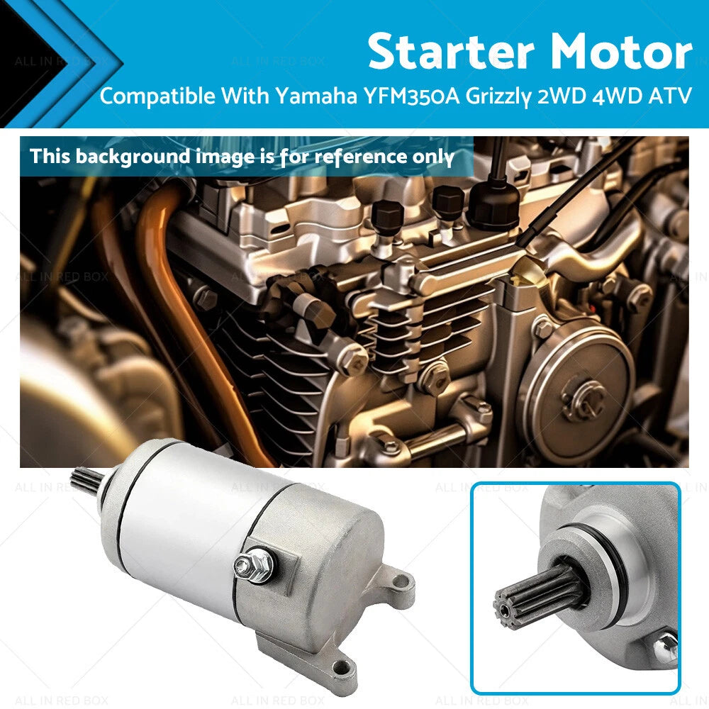 Starter Motor for Yamaha YFM350A Grizzly (2007–2009, 2013–2014)