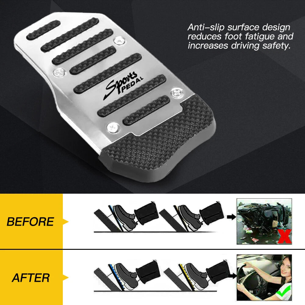 Non-Slip Manual Transmission Brake Pedal Pad Cover for Car