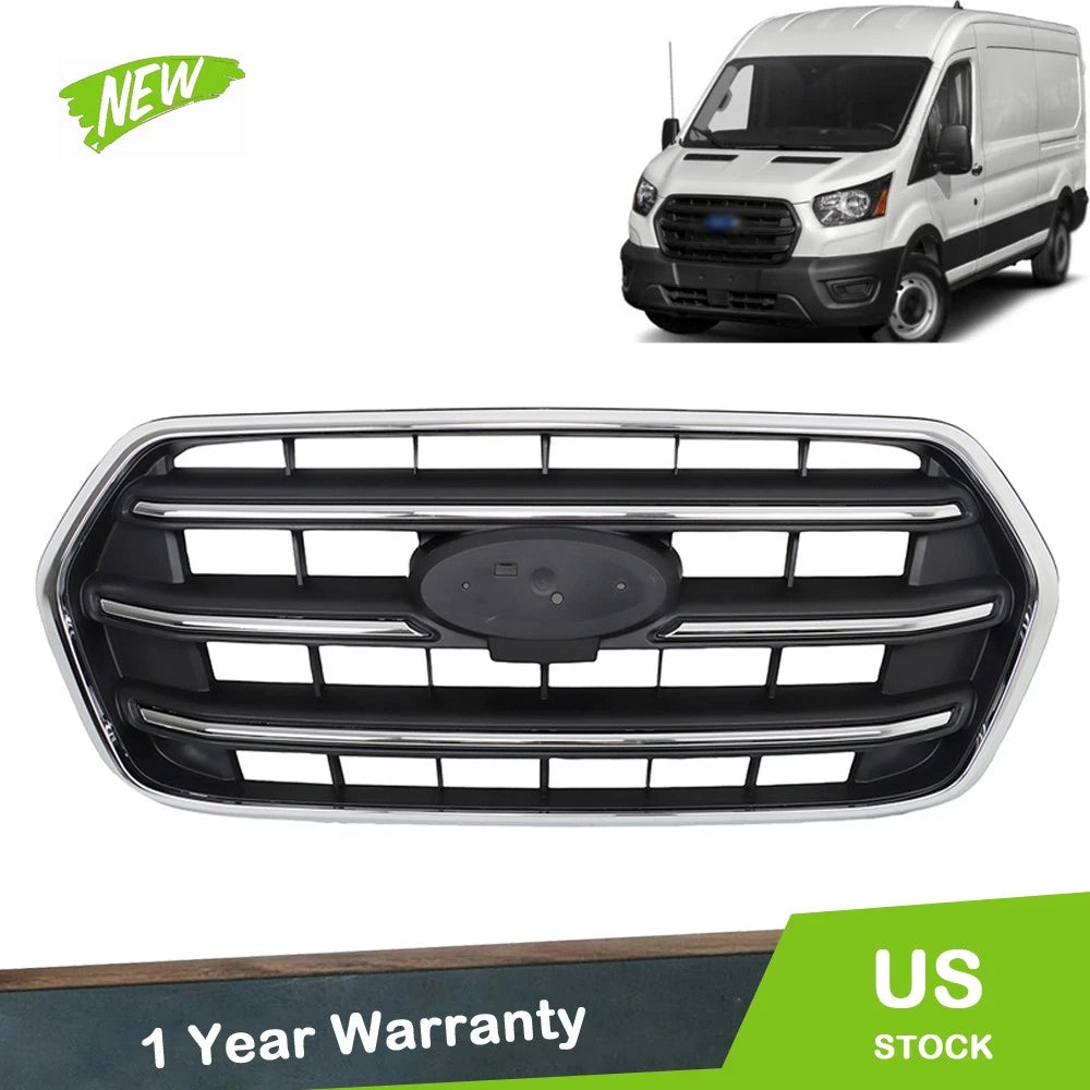 Chrome Front Crossbar Grille for Ford Transit T150 (2020–2022)