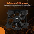 Electric Cooling Fan for Hyundai Accent 1.6L (2006–2011) 25380-1E100 7 Blades