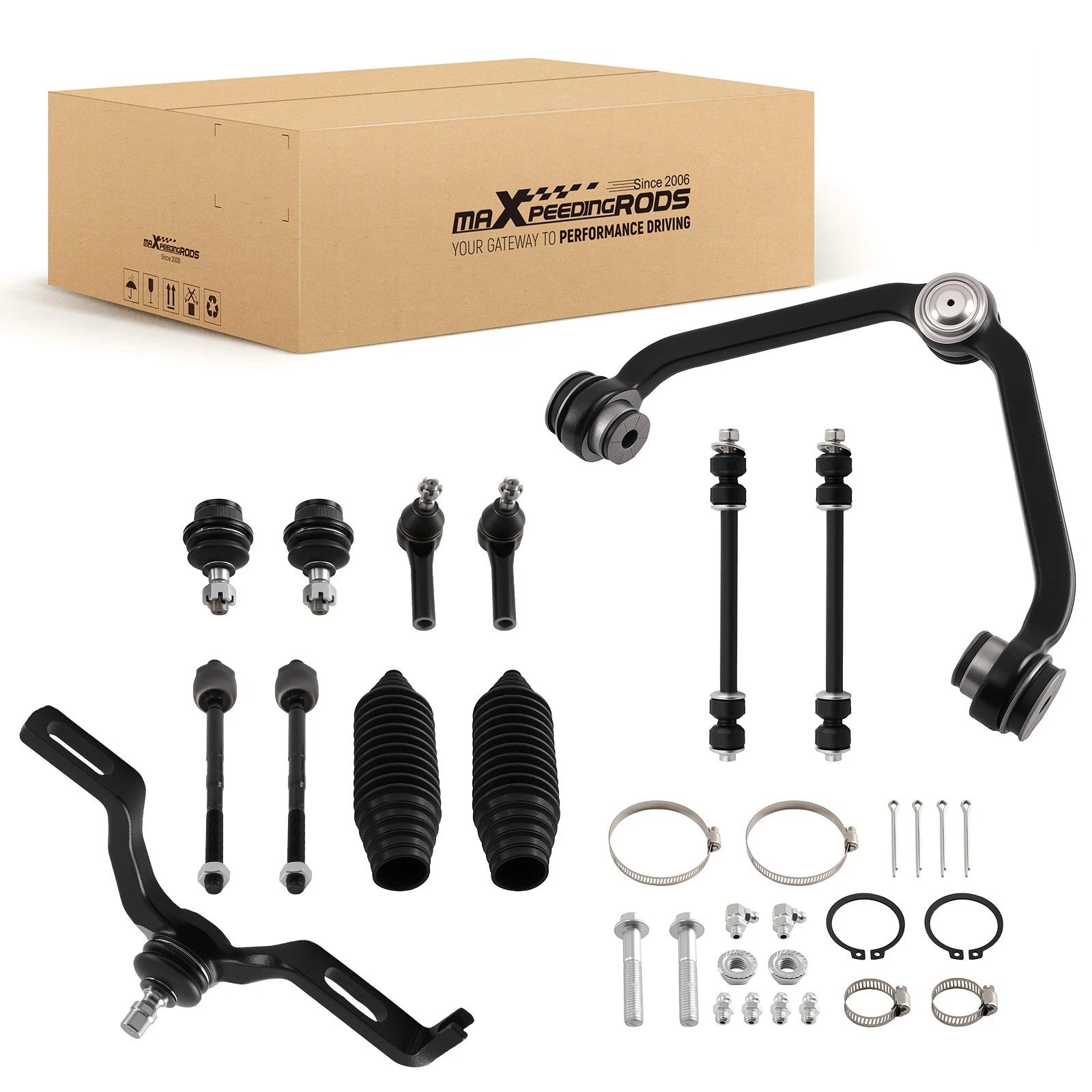 12PC Front Upper Control Arms Stabilizer Link for Explorer Sport Trac 2001-2005