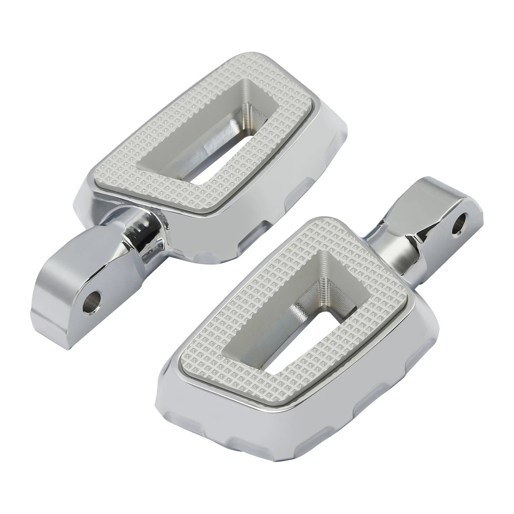 Chrome Passenger Footpegs for Harley Street Fat Bob (2018–2025)
