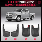 Set of 4 Mud Guards Splash Flaps for RAM 1500 2500 (2019-2024) Black
