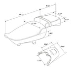 Rider & Passenger Pillion Seat for Harley Sportster S RH1250S (2021-2025)