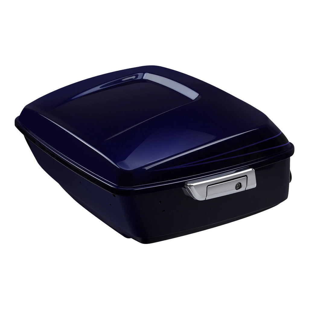 King Trunk for Harley Road Glide (2014–2024) Zephyr Blue/Black Sunglo