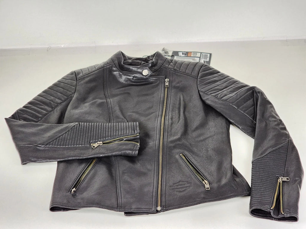 Harley-Davidson Women's Reservoir Moto Leather Jacket XL 97022-22VW
