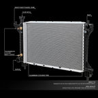 Aluminum Core Replacement Radiator DPI-1488 for Ford Mustang (1994–1996)