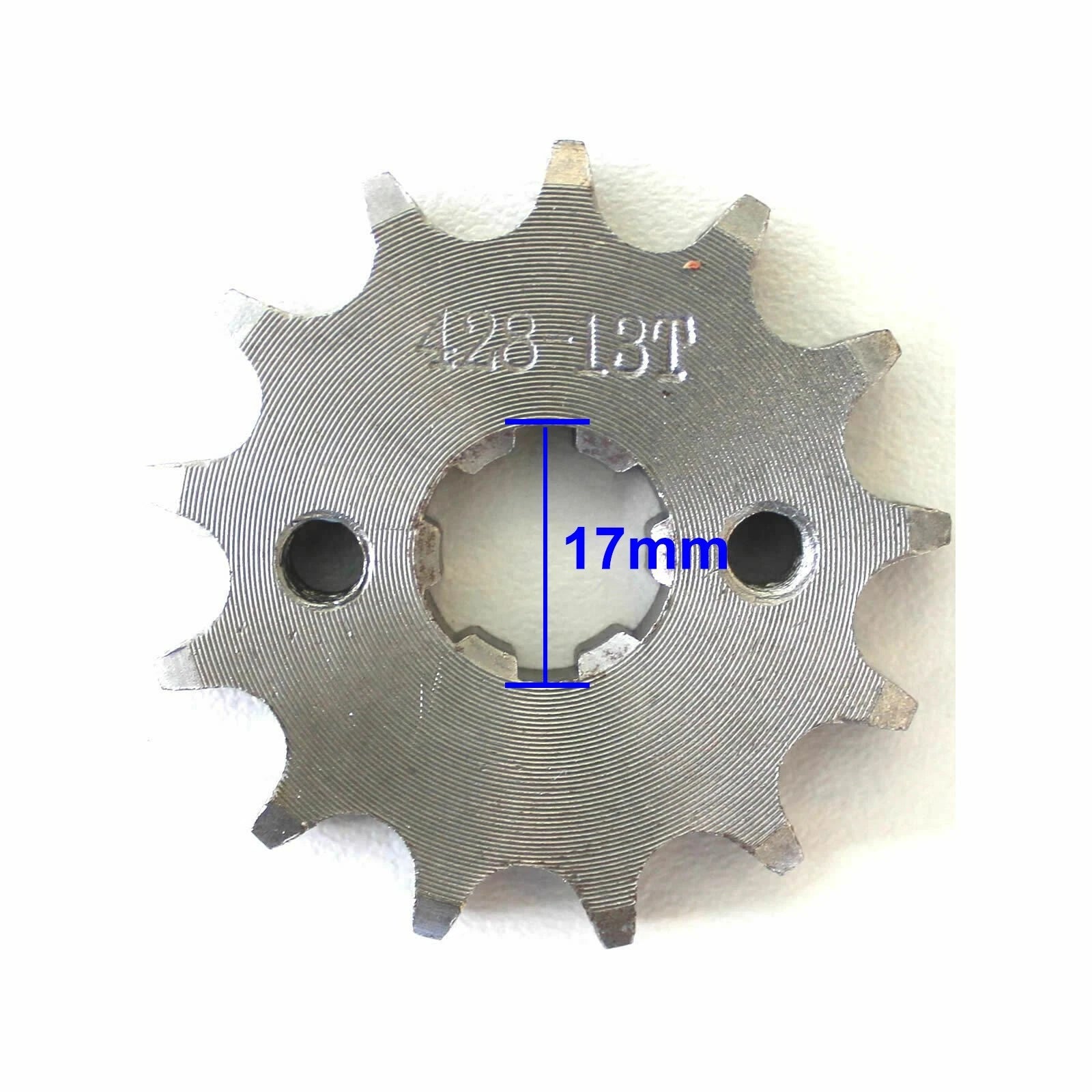 17mm 13T 428 Chain Front Sprocket Cog for Pit Trail Dirt Bike ATV Quad