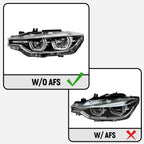 LED Headlight w/o AFS for BMW 3 Series F30 320i 340i 330i (2016–2019) L+R Pair