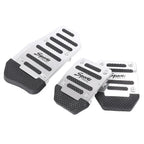 Anti-Slip Foot Rest Throttle Brake Clutch Pedal for Universal Manual Silver