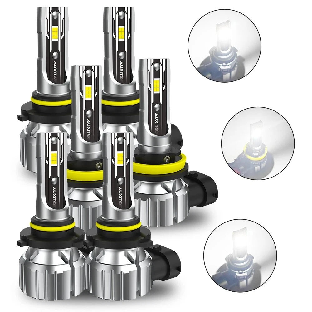 AUXITO 9005 LED Headlight Bulbs Kit for High/Low Beam (6500K)