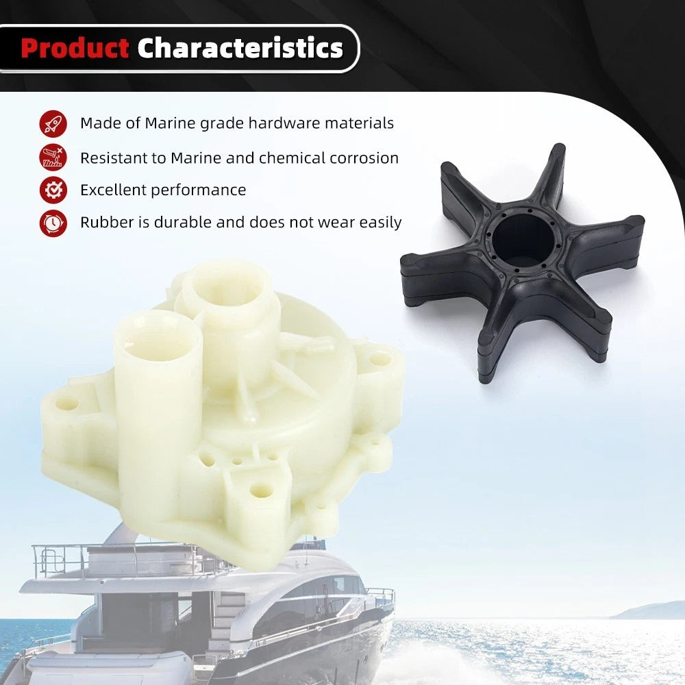Water Pump Impeller Kit for Yamaha Outboard 75-130 HP (68V-W0078-00-00)