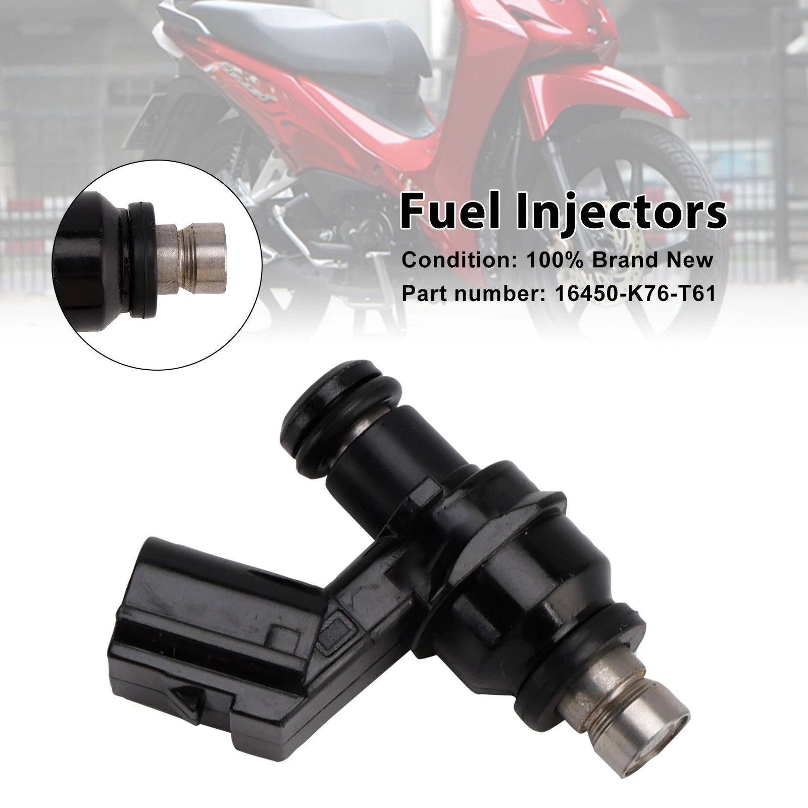 Fuel Injectors 16450-K76-T61 for Honda Wave 110, Monkey, Grom 125, Super Cub (2009–2023)