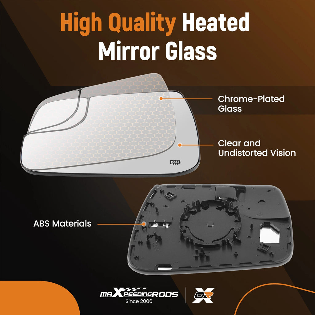 Heated Left Side Mirror Glass for Dodge Ram 1500 (2019-2022)