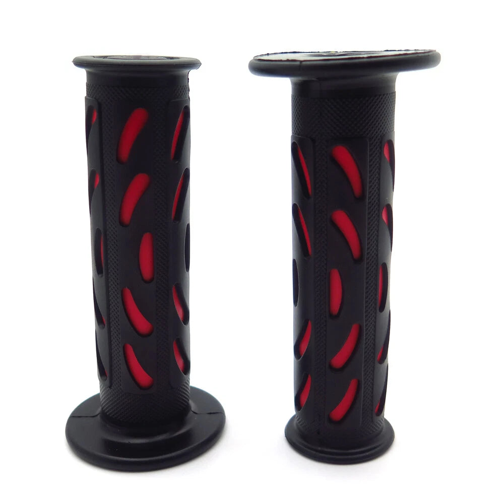 22mm 25mm Bean Engraved Red Gel Hand Grips for Honda CBR 600