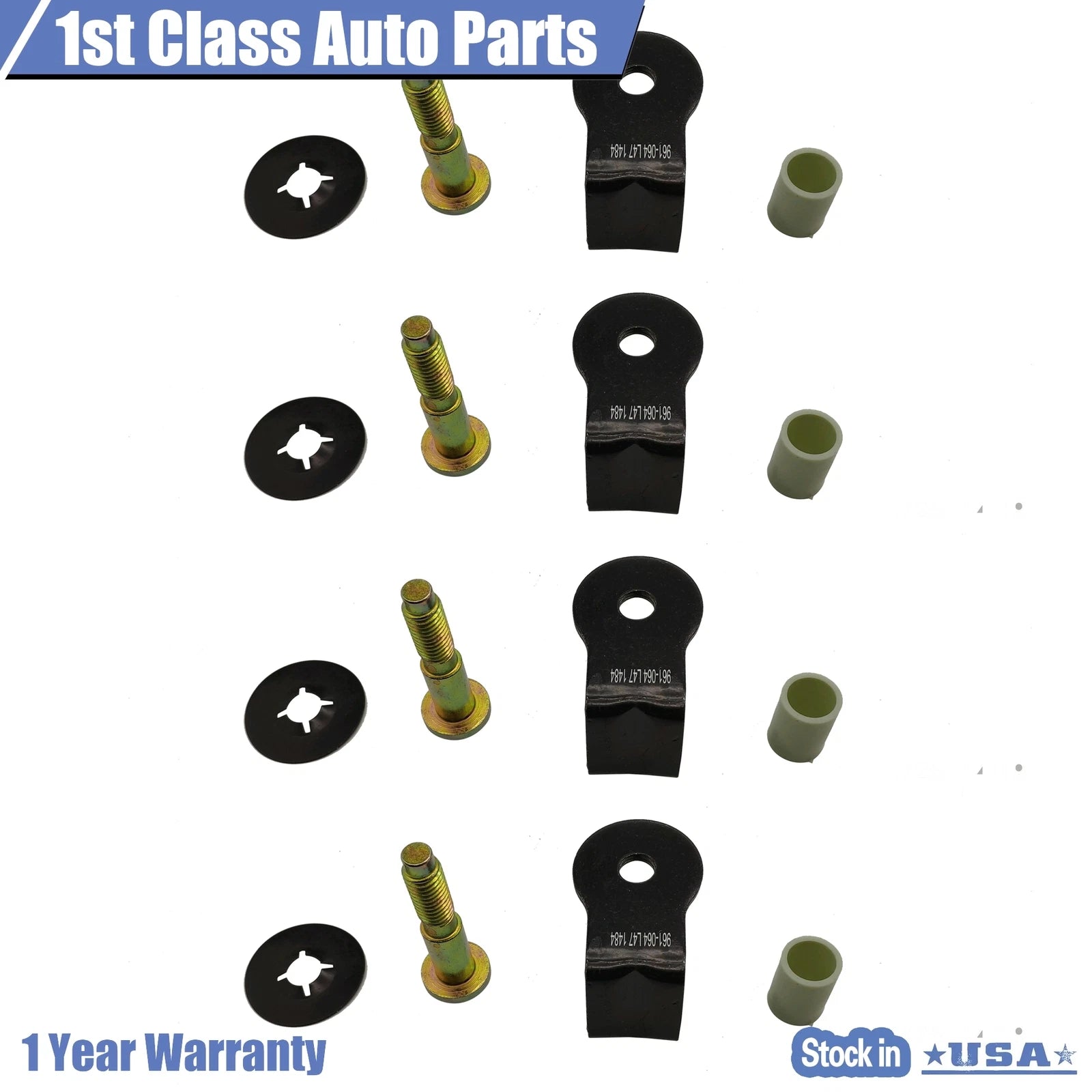 Set of 4 Door Striker Bolts for Ford Bronco Escort Lincoln Mercury (1980–2011)
