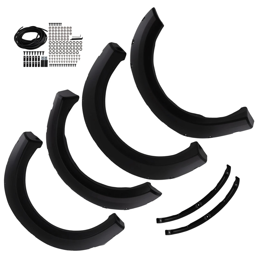 Set of 4 Black Fender Flares for Ford F150 (2009–2014)