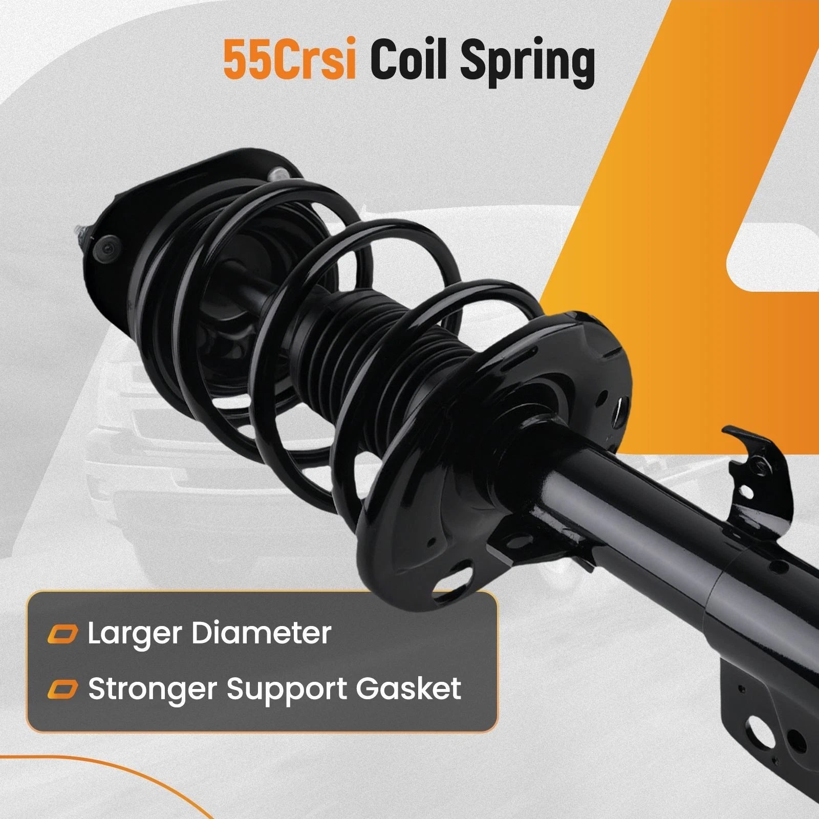 Front Struts w/ Coil Spring & Sway Bar End Links for Toyota Corolla (2014–2019)