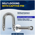 9/16" Screw Pin D Anchor Shackle for FO414 (AISI316 Stainless Steel)