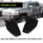 2X Smoked Lens Front Fender Side Marker Lights for Hummer H3 (2006–2010)