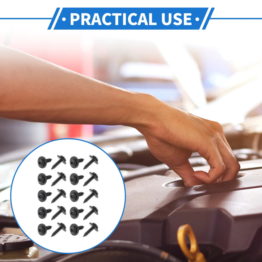 20 Pcs Fender Liner Splash Shield Bumper Cover Screw for Honda Accord (2006–2007)