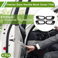 Set of 4 Interior Door Handle Bowl Cover Trim for Honda Civic (2022–2024)