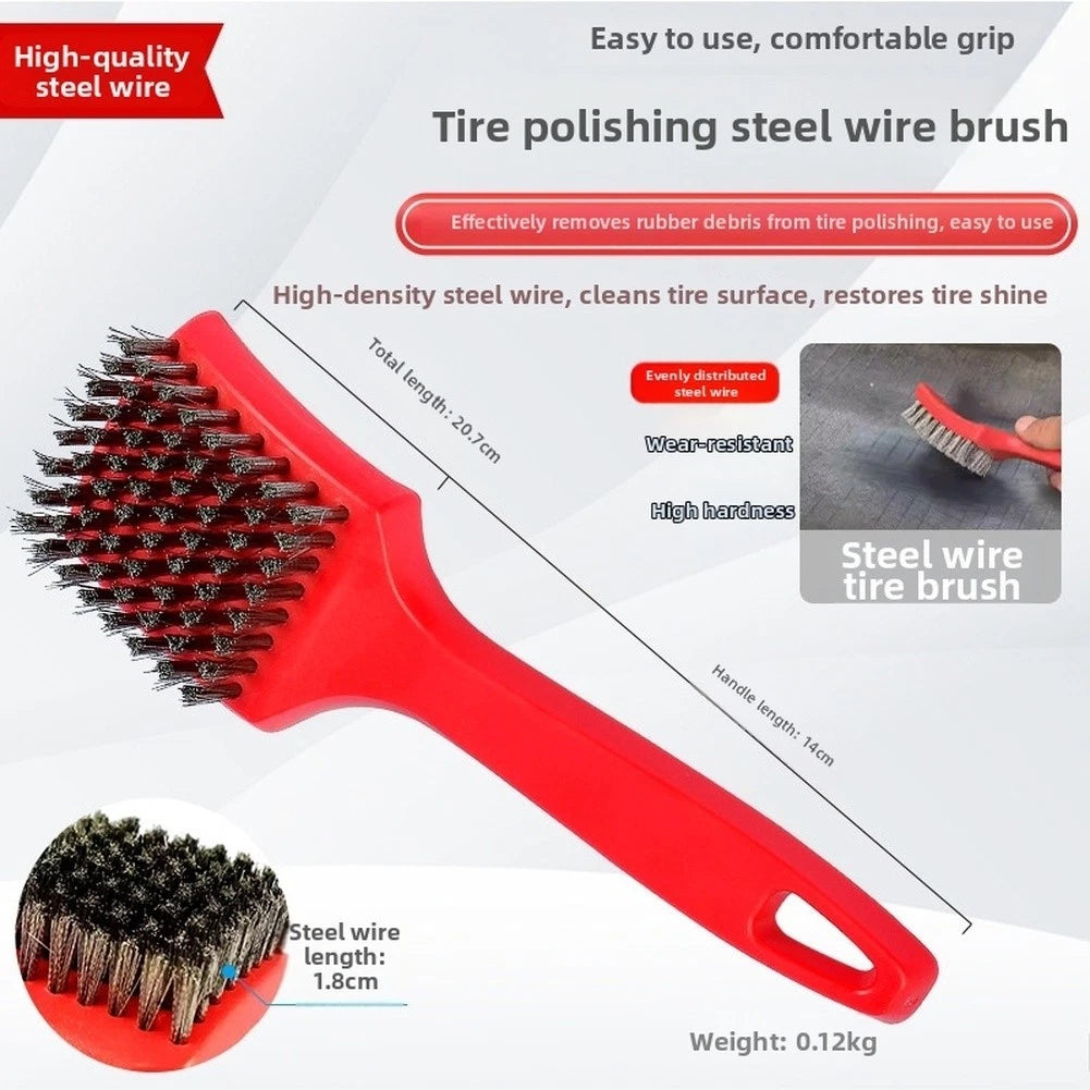 Stainless Steel Wire Brush for Tire Cleaning Tool
