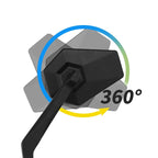 Black Rearview Side Mirrors for Harley Touring Road Glide King Dyna Fatboy
