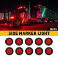 10Pcs LED Marker Lights for Truck Trailer Clearance (Waterproof)