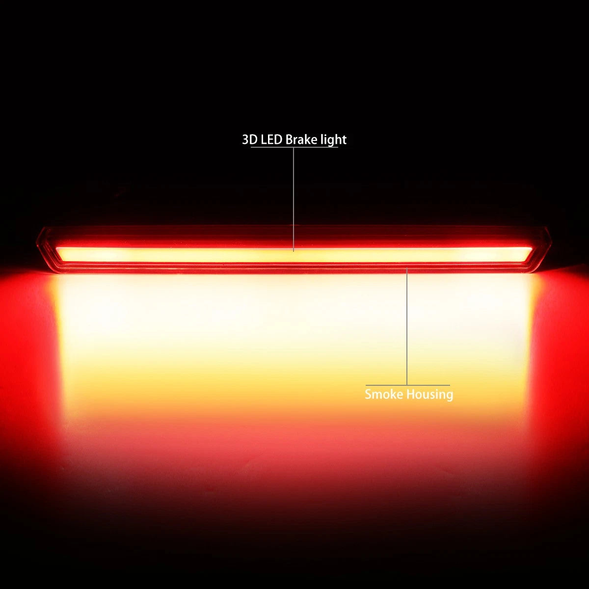 3D LED Bar Third Tail Brake Light for Chevy Suburban Tahoe (2015–2020)