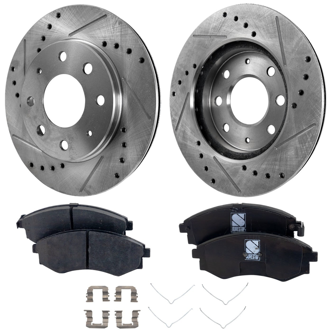Front Brake Disc and Pad Kit for Hyundai Elantra Sonata (1999–2001)