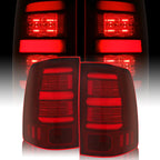 Red LED Tail Lights for Dodge Ram 1500 2500 3500 (2009-2018)