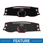 Dashboard Cover Mat for Toyota Tundra (2014–2021) Black Red Sun Protector