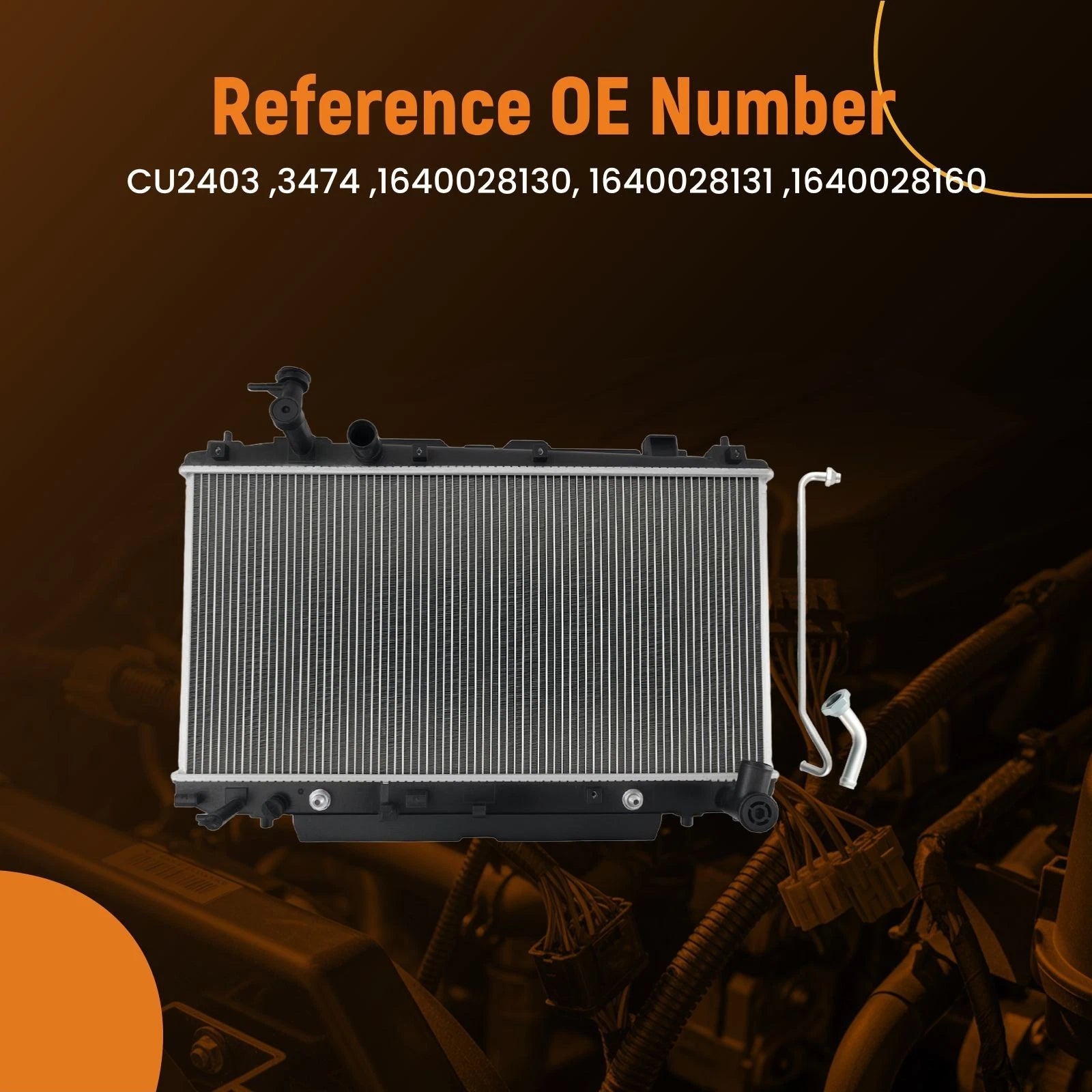 Coolant Radiator Assembly for Toyota RAV4 (2001–2005)