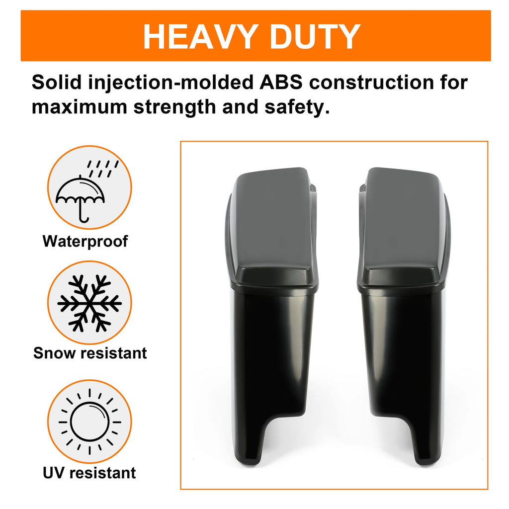 5" Stretched Hard Saddle Bags for Harley Road King, Street Glide (2014–2024)
