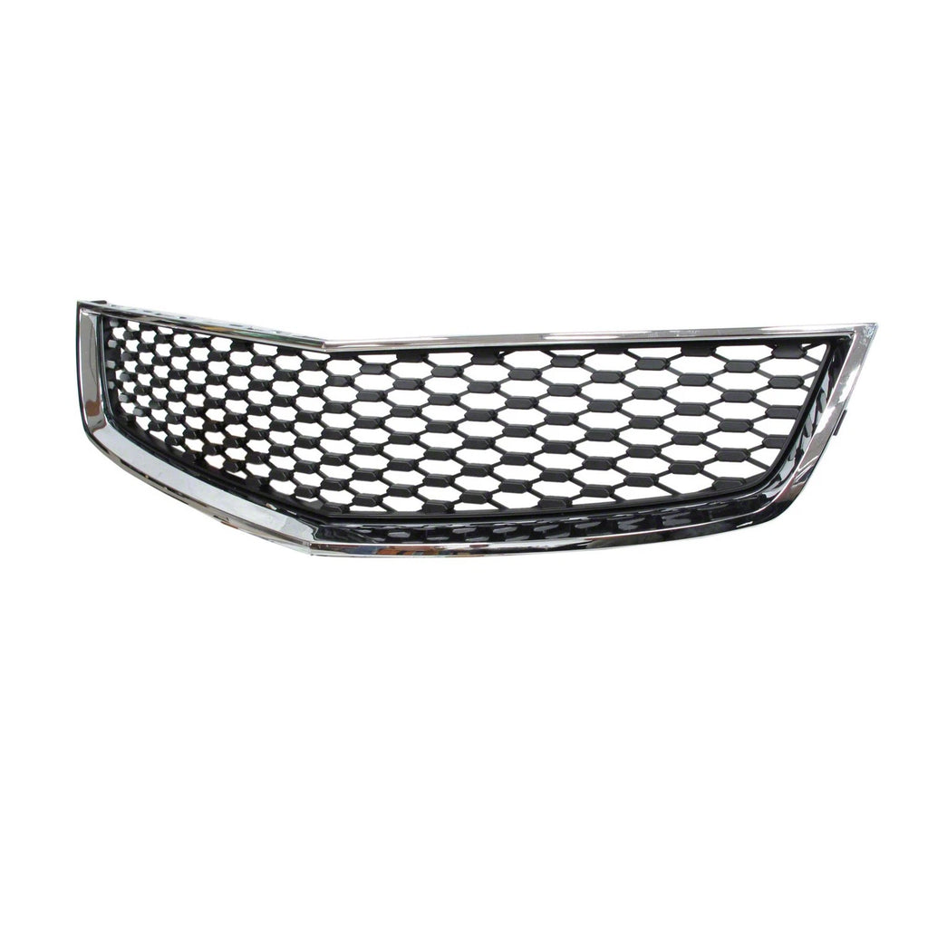 Replacement Black Chrome Plastic Front Lower Grille For 2010-2015 Chevy Equinox