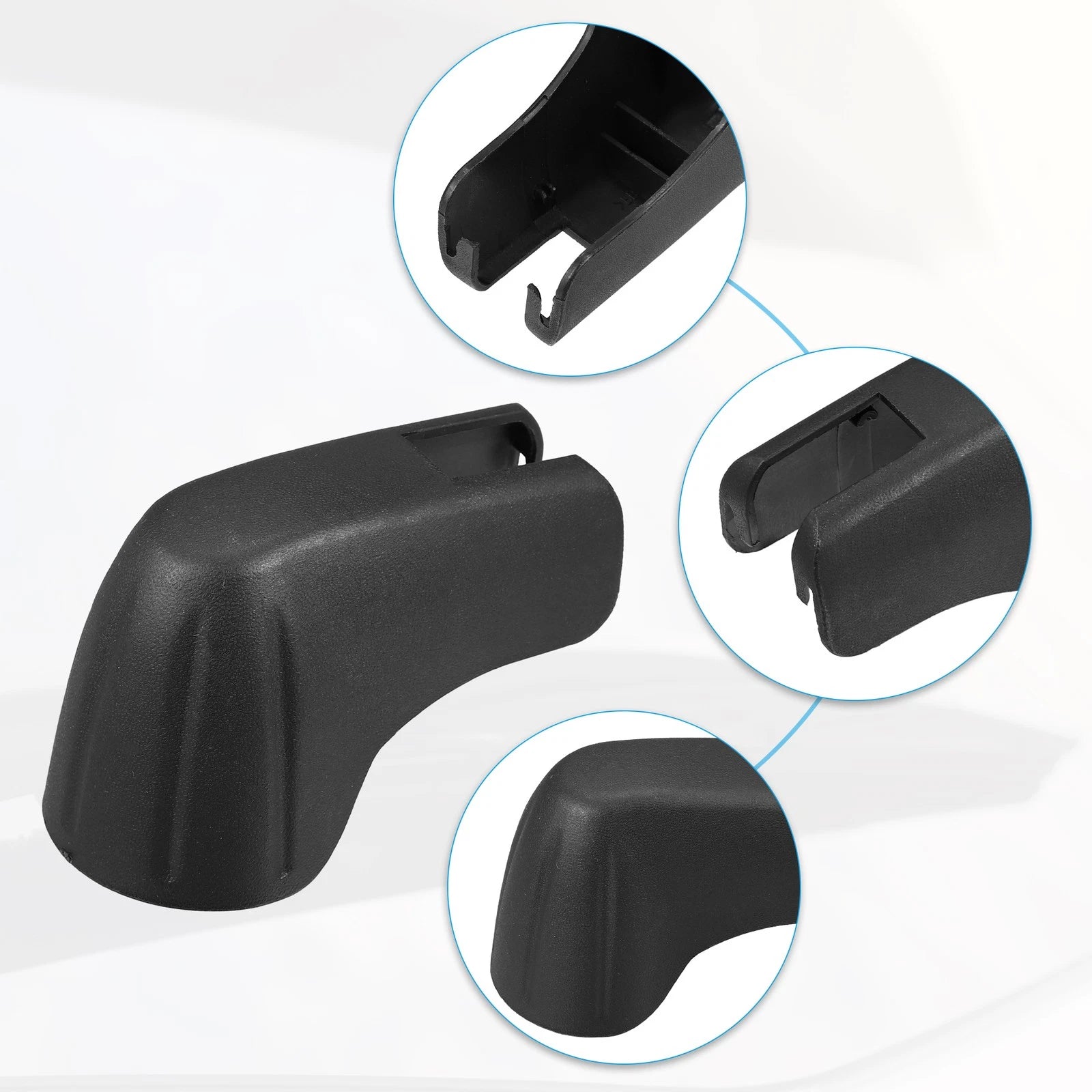 Rear Windshield Wiper Arm Nut Cover Cap for Honda Pilot (2003–2023) - 1 Pack Black