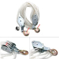 2 Ton 4000LB Hoist Pulley Block and Tackle Rope 65FT 7:1 Lifting