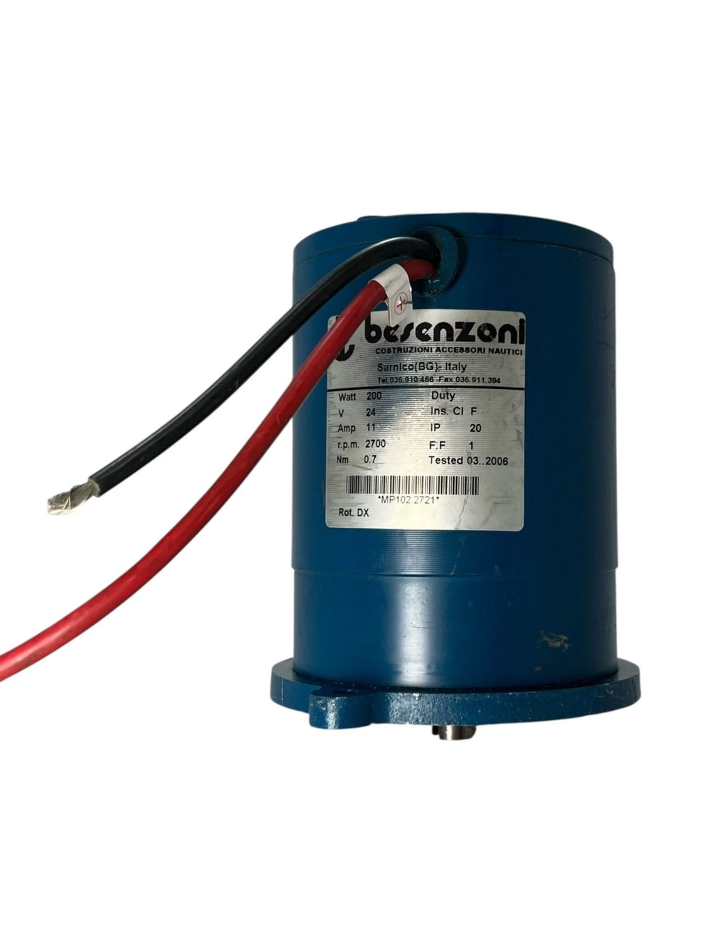 Electric Motor 24V 200W 11A for Besenzoni C.F.R. (OEM)