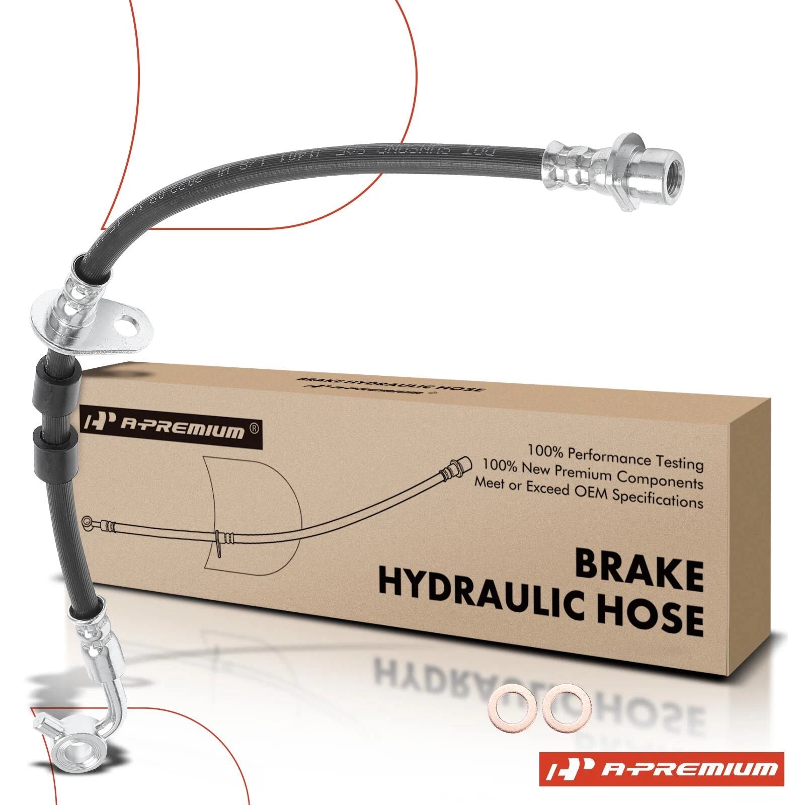 Front Right Brake Hydraulic Hose for Honda Civic (1996–2000)