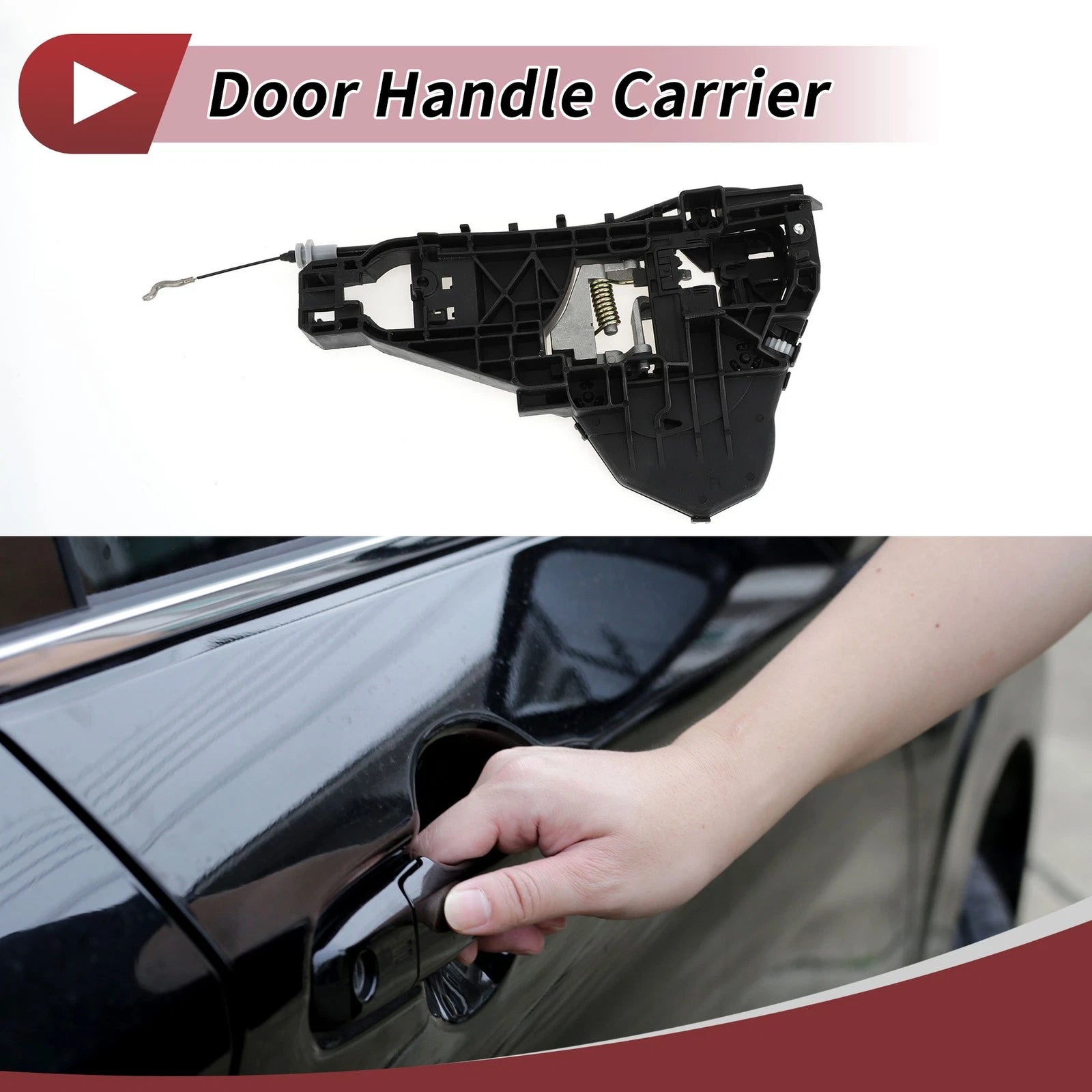 Front Left Door Handle Carrier for Mercedes-Benz W251 (2006–2013) Black