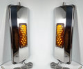 Heated Power Stainless Mirrors Amber LED for Peterbilt Kenworth KW West Coast (2005–2015)