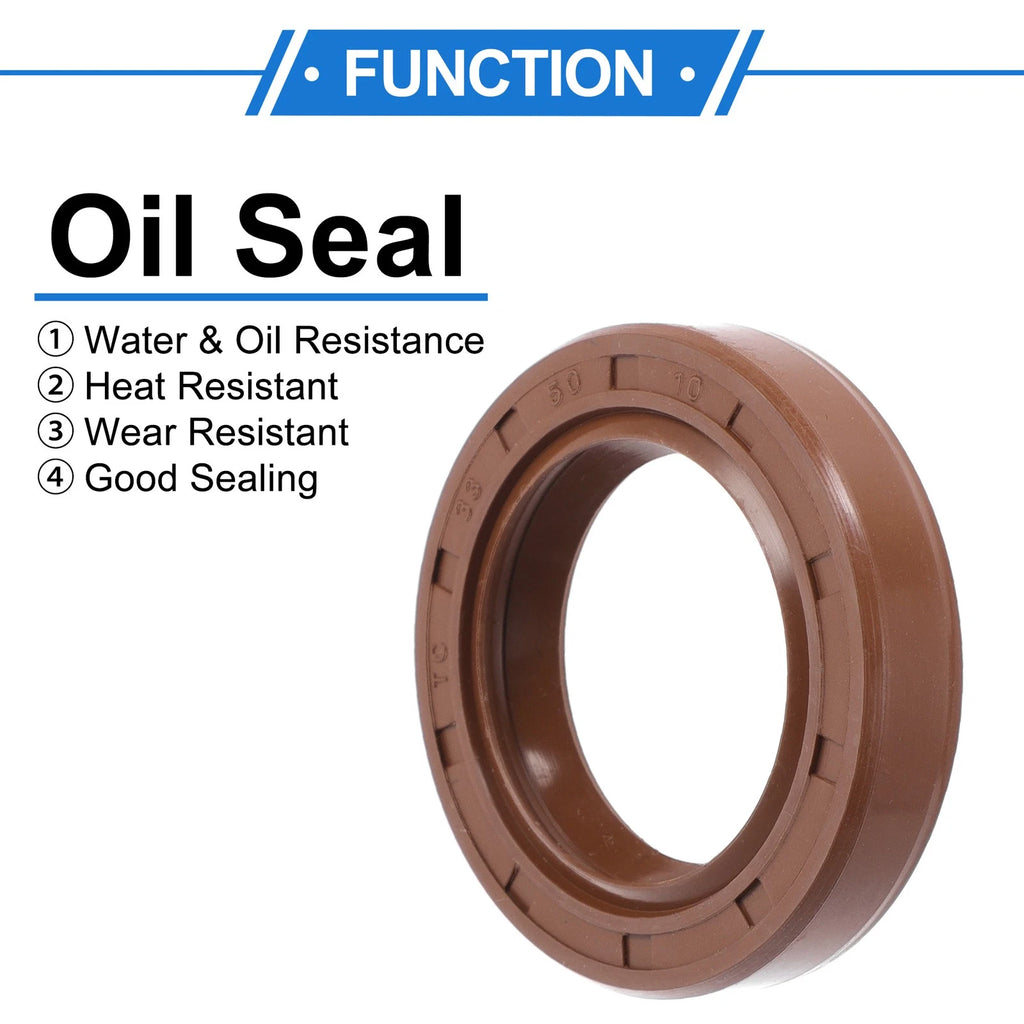 2X Oil Seal Rotary Shaft Seal   FKM Rubber 33x50x10mm